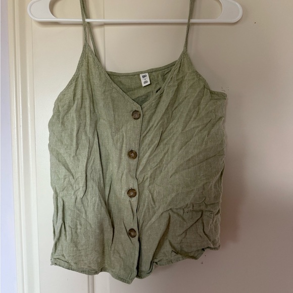 BP Olive Green Camisole with Buttons - Picture 1 of 2